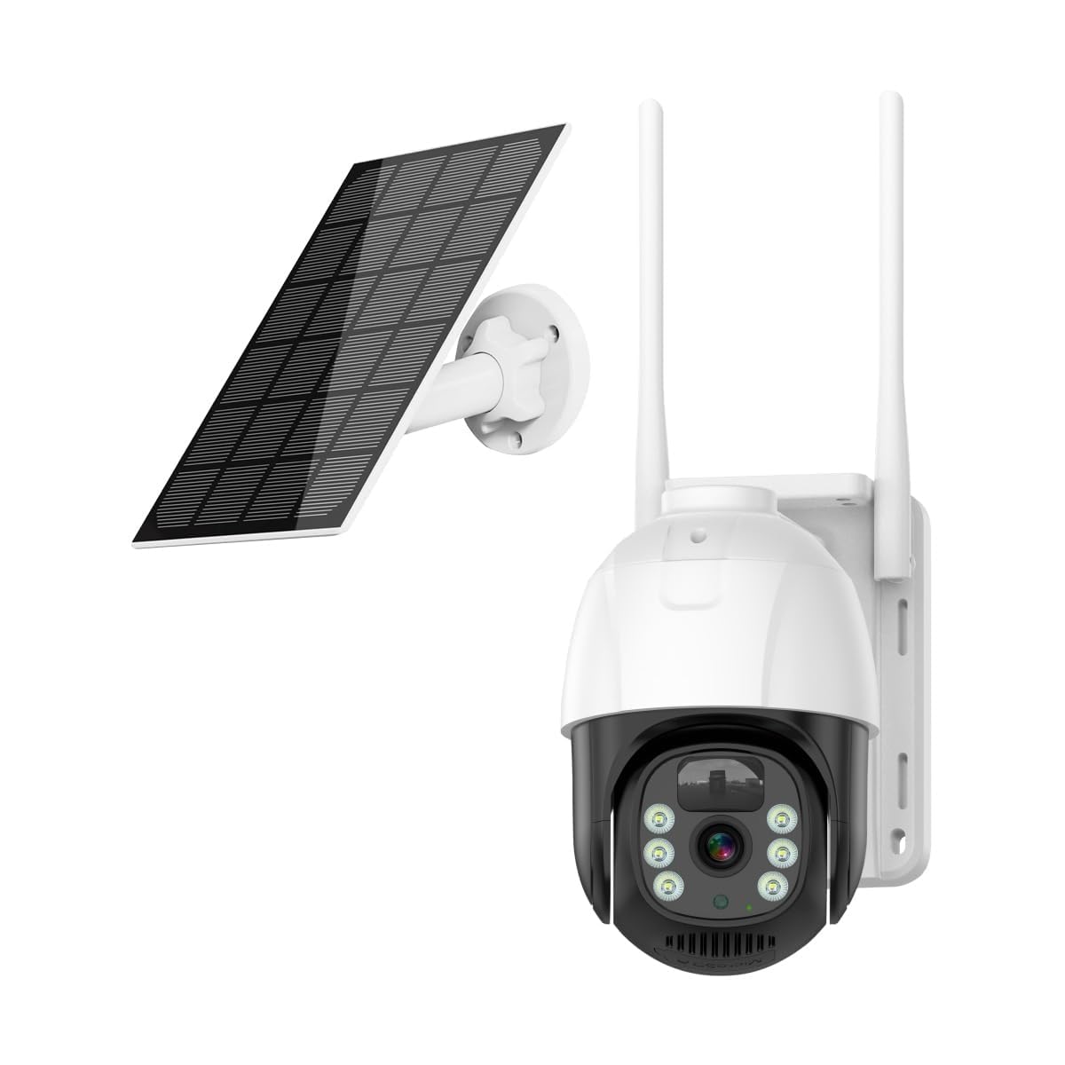 AHUJA INTERNATIONAL 4G/5G SIM Supported Solar Single CCTV Camera 5MP HD Wireless Security Solar Panel Powered 360° PTZ Rotation Human Detection 2-Way Audio V380 Pro App IP66 Waterproof 256GB