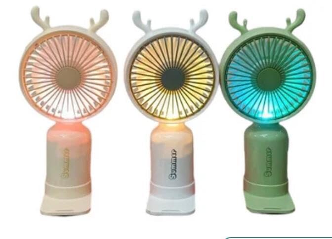 AHUJA INTERNATIONAL Mini Hand Fan Use Powerful Brushless Handheld Fan, 3 Speed Large Blades, Personal Small Fan perfect for desktops, travel Women and Men providing cool Multicolor Pack of 1