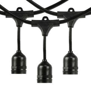 AHUJA INTERNATIONAL Hanging Lights for Patio, Backyard, no Bulbs 10 Metre 10 Holder
