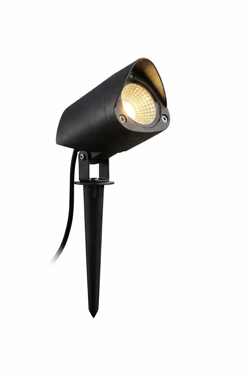 AHUJA INTERNATIONAL 12W Garden Spike Light with Spike Stand, Outdoor Waterproof Landscape Spotlight, Corded Electric Garden Light for Lawn, Pathway & Yard (2-Year Warranty) Warm White) Pack
