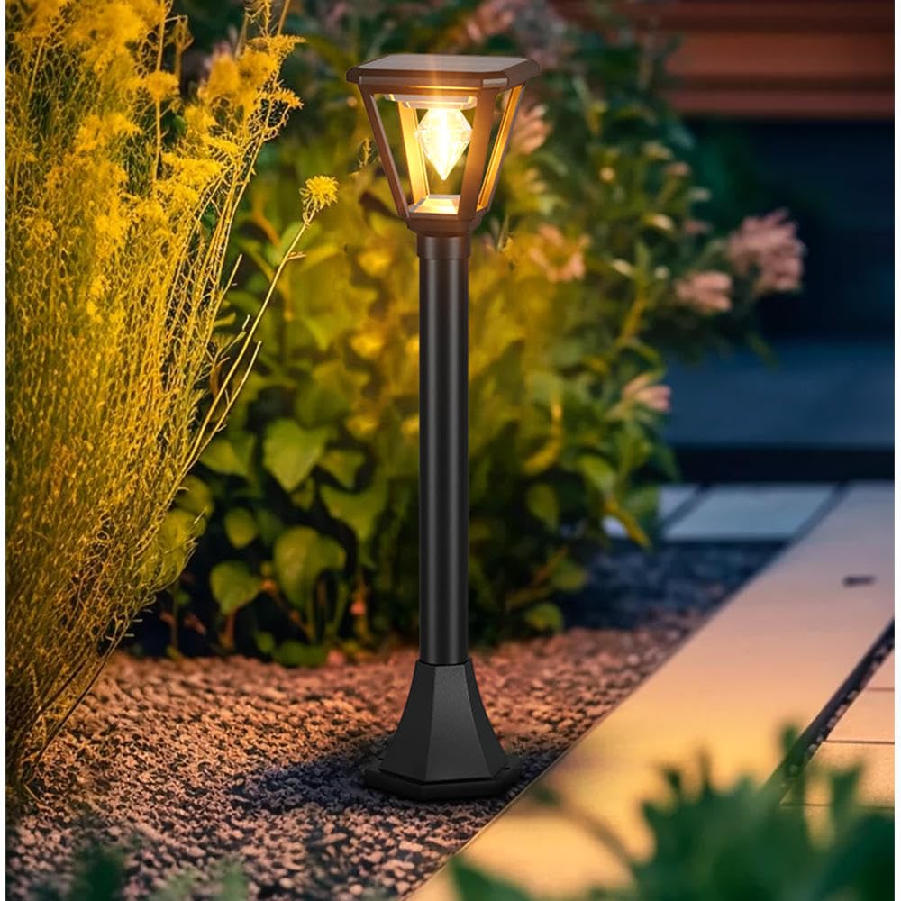 AHUJA INTERNATIONAL Solar Garden Fancy Tower Secret Tungsten Style 10 W Solar Light for Outdoor Use Waterproof Wireless Pathway, Home, Courtyard, and Patio,Decorative, Lamp