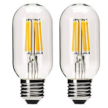 AHUJA INTERNATIONAL T45 Vintage Edison Dimmable Bulbs, Antique Retro Light Bulb 6W Bulb E27 Base for indoor Outdoor Bulb Patio,Bar, Cafe Light Bulb Clear Glass Warm & Yellow Pack of 1