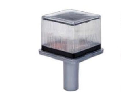 Ahuja International Solar Smart Light Automatic Day-Night Sensor, Led Blinking, Waterproof Body and Alarm Farm Light – Ultrasonic Sound & Flashing with Auto Night Smart Light