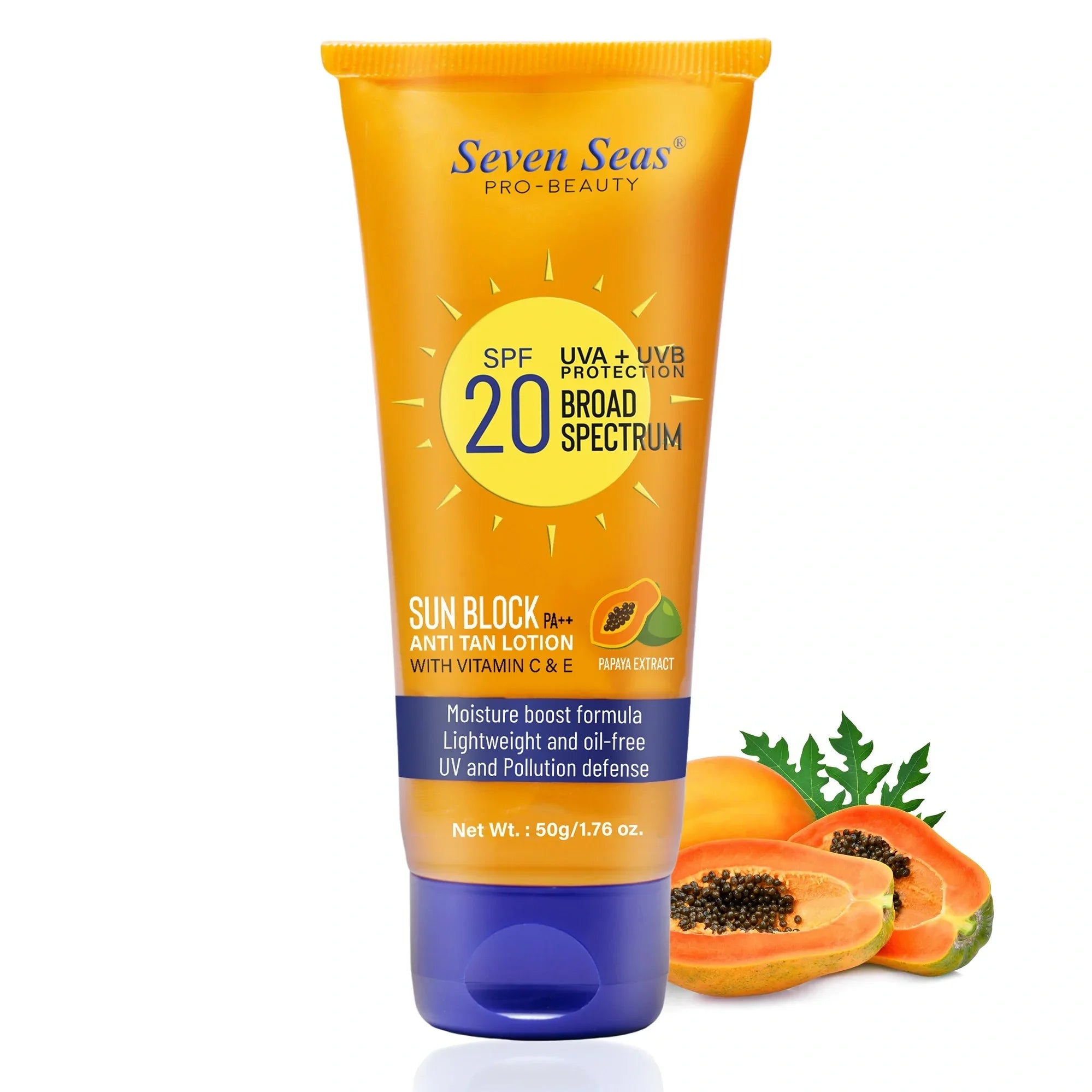 SPF 20 Sun Block Anti Tan Lotion