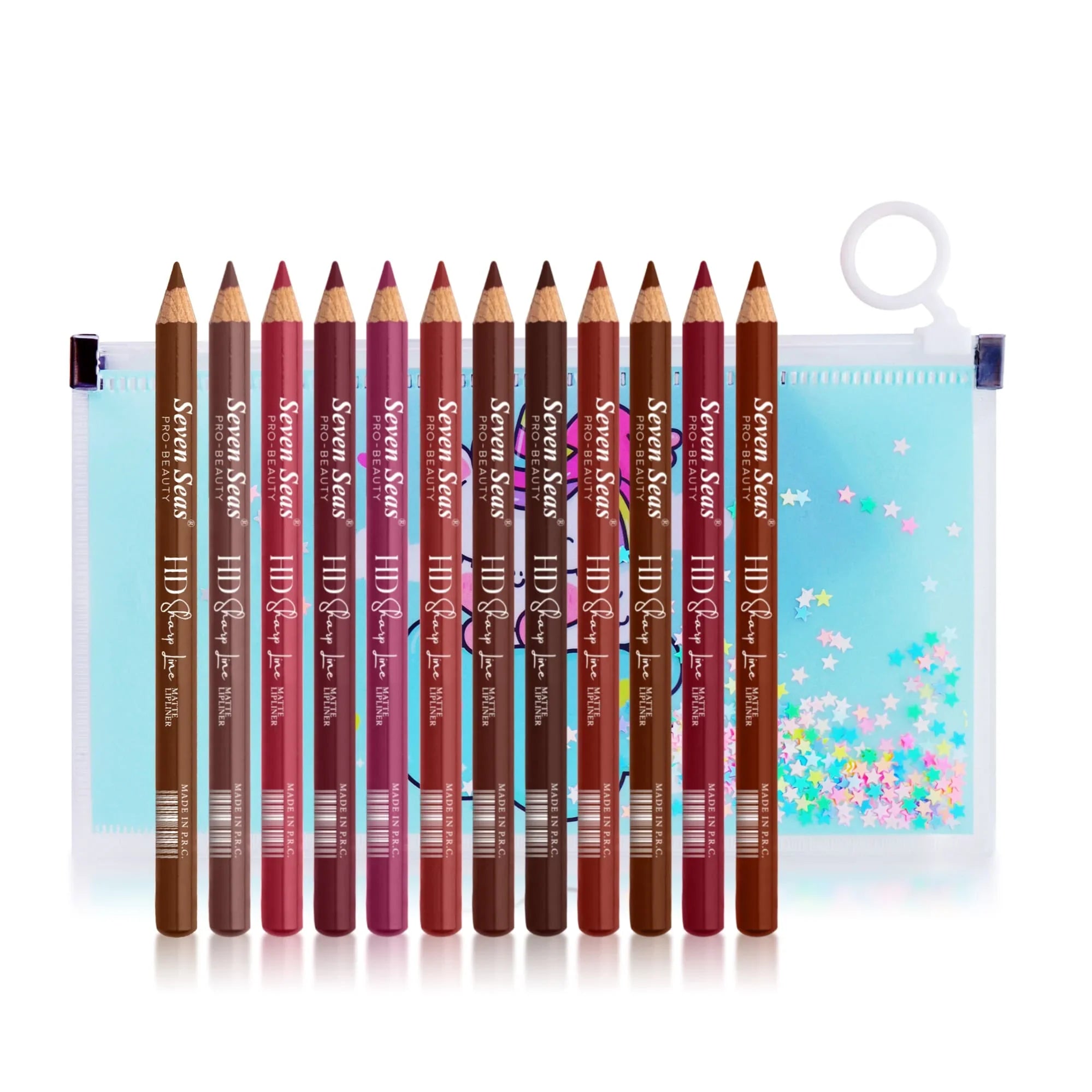 HD Sharp Line Matte Lip Liner (Pack of 12)